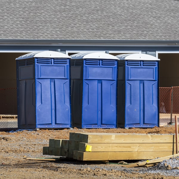 what is the expected delivery and pickup timeframe for the portable toilets in Westfield